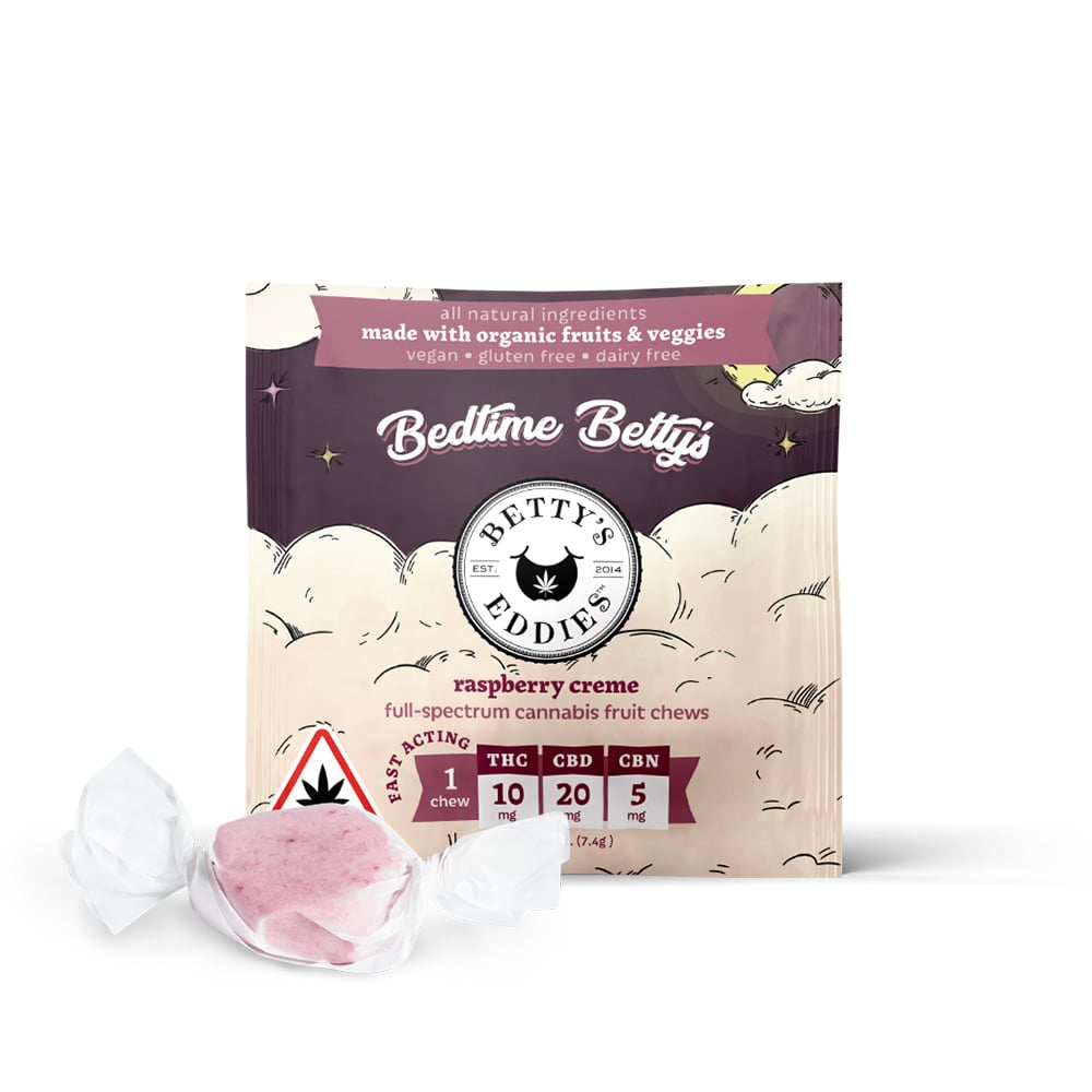 Bedtime Betty's - Raspberry Creme [1pk] (10mg THC/20mg CBD/5 mg CBN) by Betty's Eddies