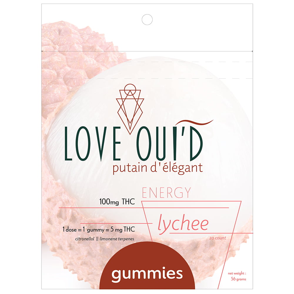 Energy - Lychee [20pk] (100mg) by Love Oui'd