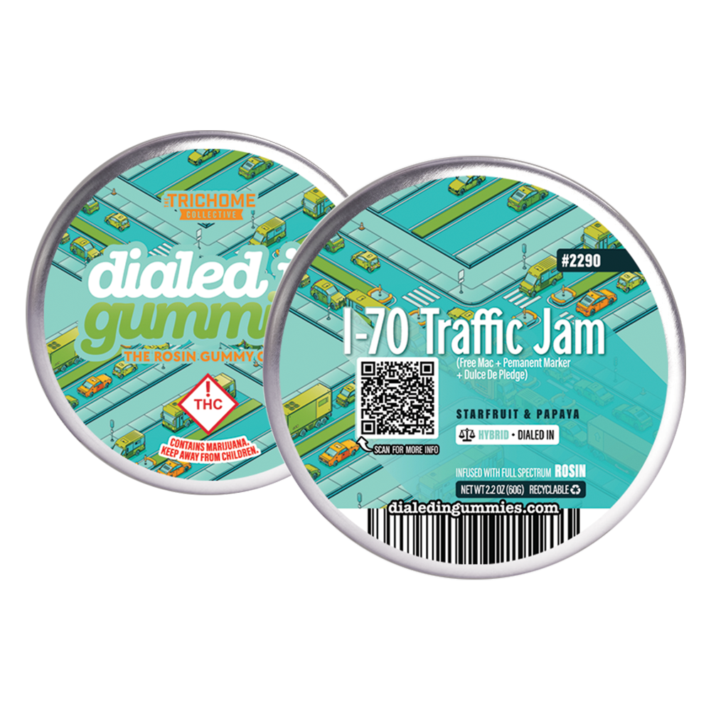 100mg - I-70 Traffic Jam - Rosin Gummies (10pk) by Dialed In Gummies