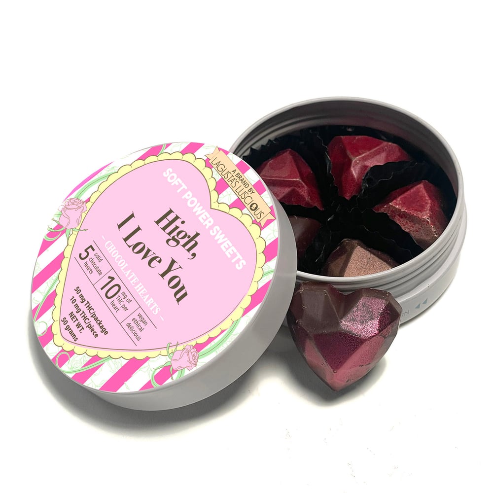 Valentine’s Chocolate - High, I Love You [5pk] (50mg) by Soft Power Sweets
