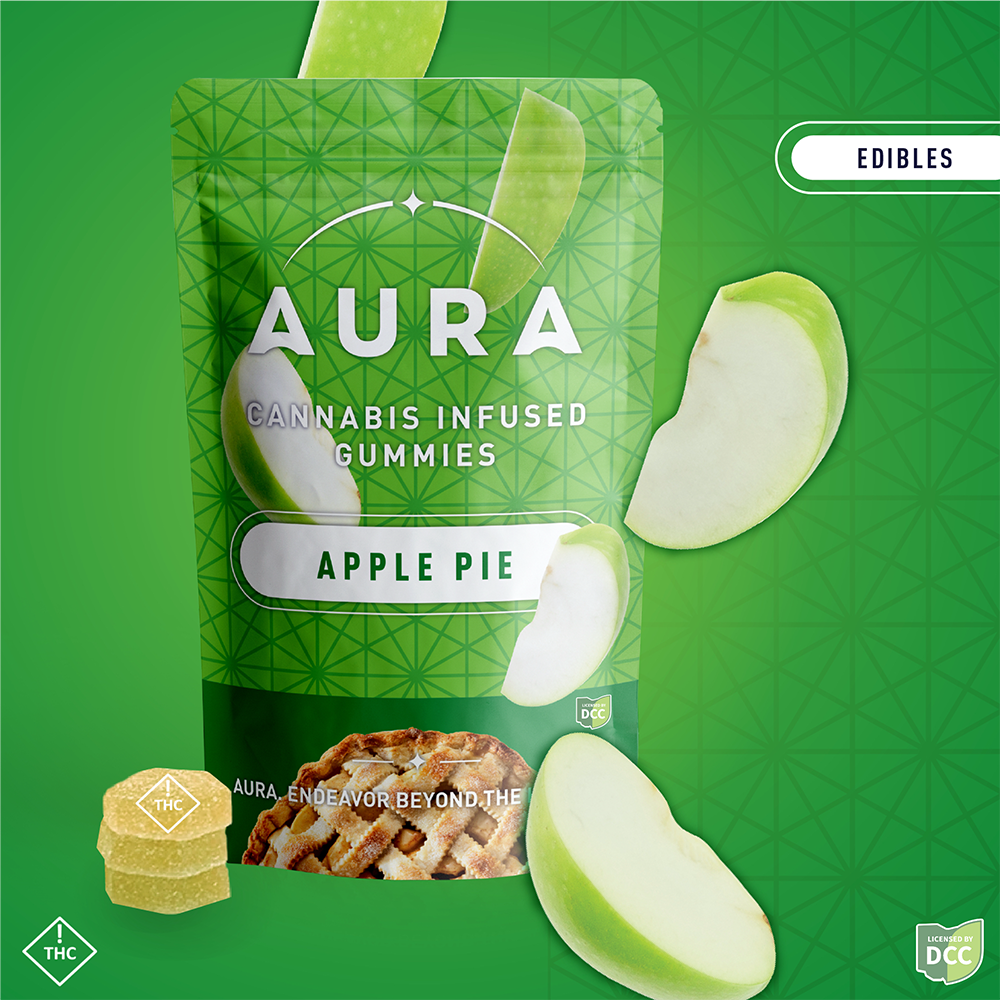 Apple Pie +CBD Gummies (2-Day) 5CBD:1THC by Aura