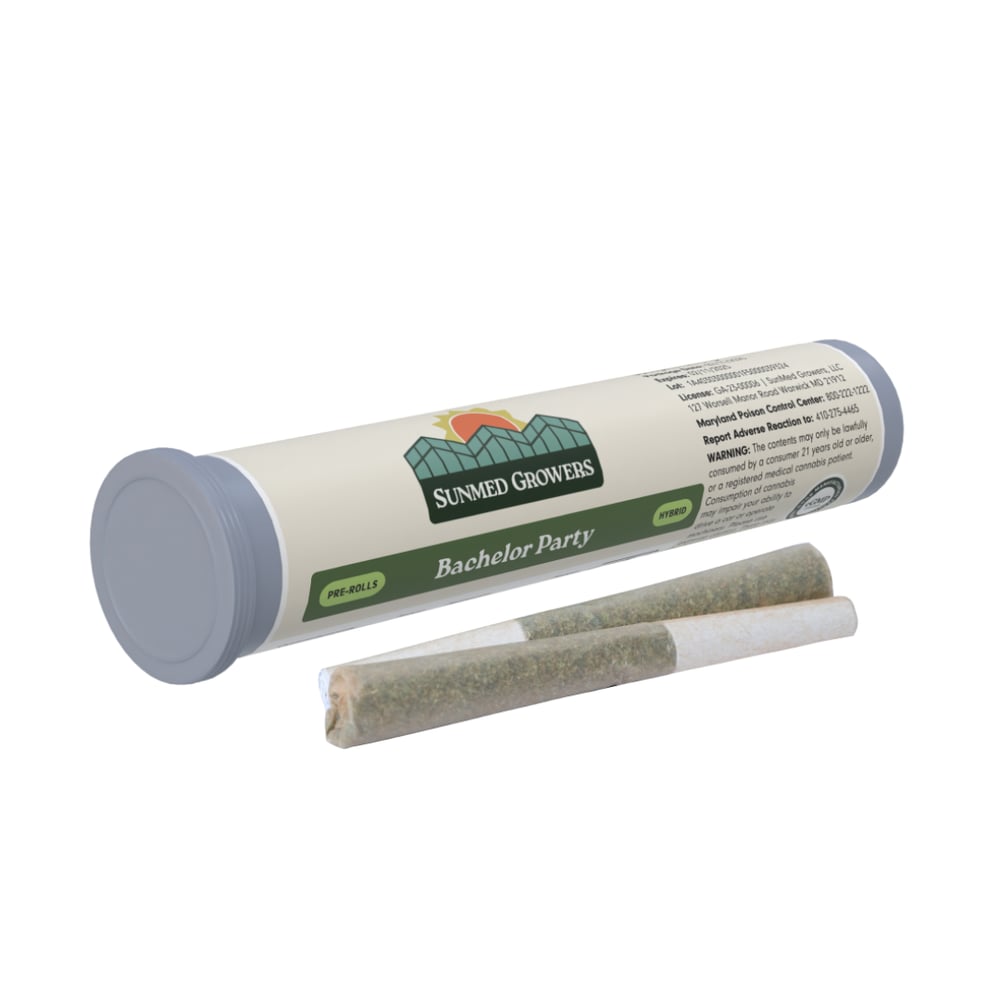 Bachelor Party Pre-Roll 0.5g 2-Pack by SunMed Growers