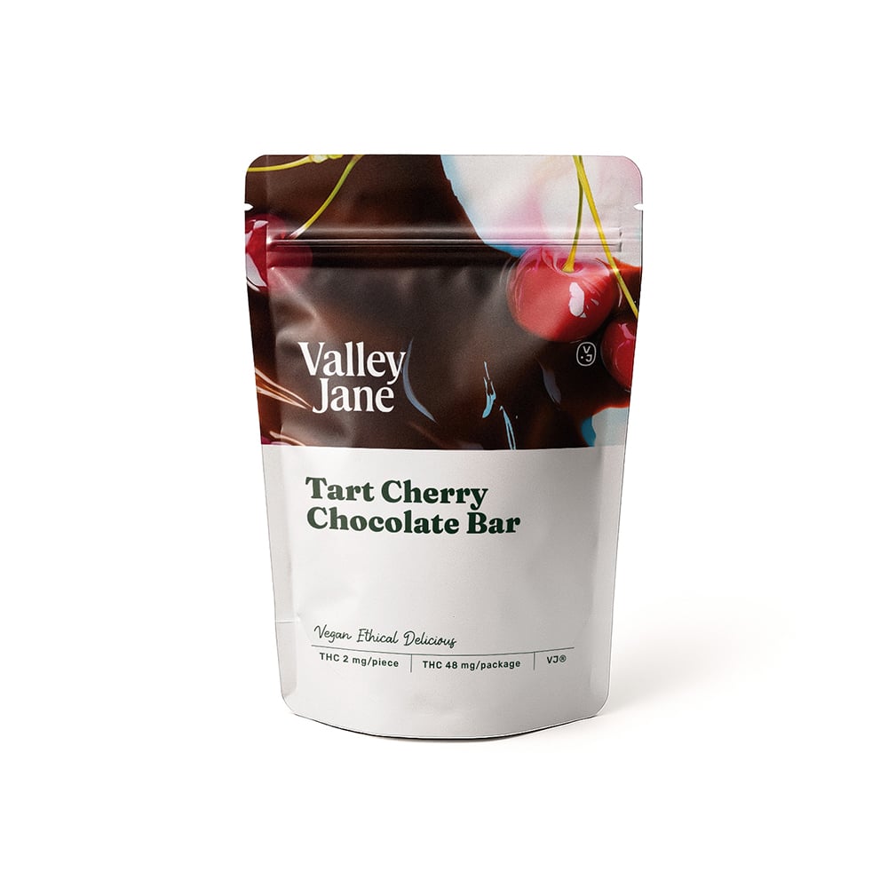 Valley Jane - Tart Cherry Chocolate Bar - Vegan by Valley Jane