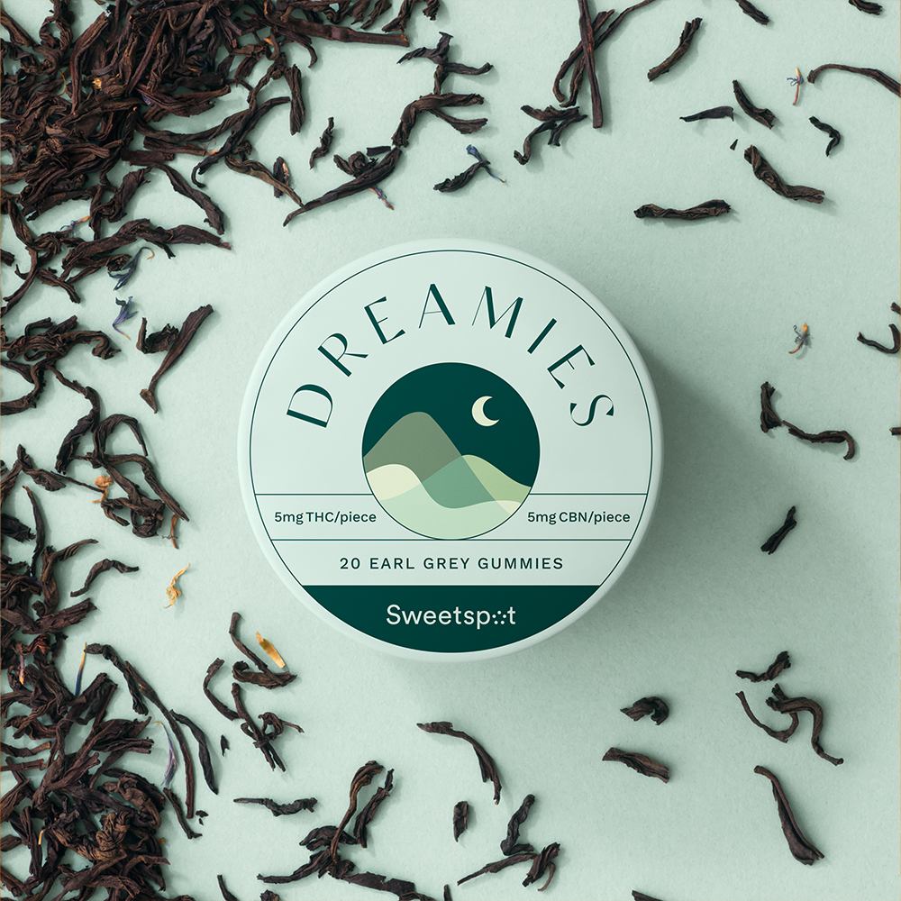 1:1:1 THC:CBN:CBD Earl Grey Dreamies [20pk] (100mg THC/100mg CBN/100mg CBD) by Sweetspot (RI)