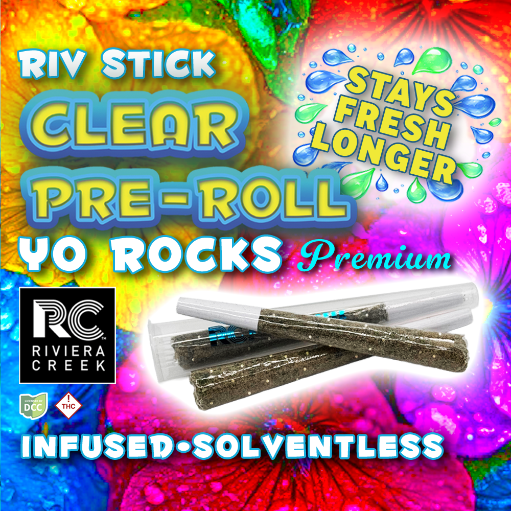 Yo Rocks Clear Pre Roll (1g) by Riviera Creek