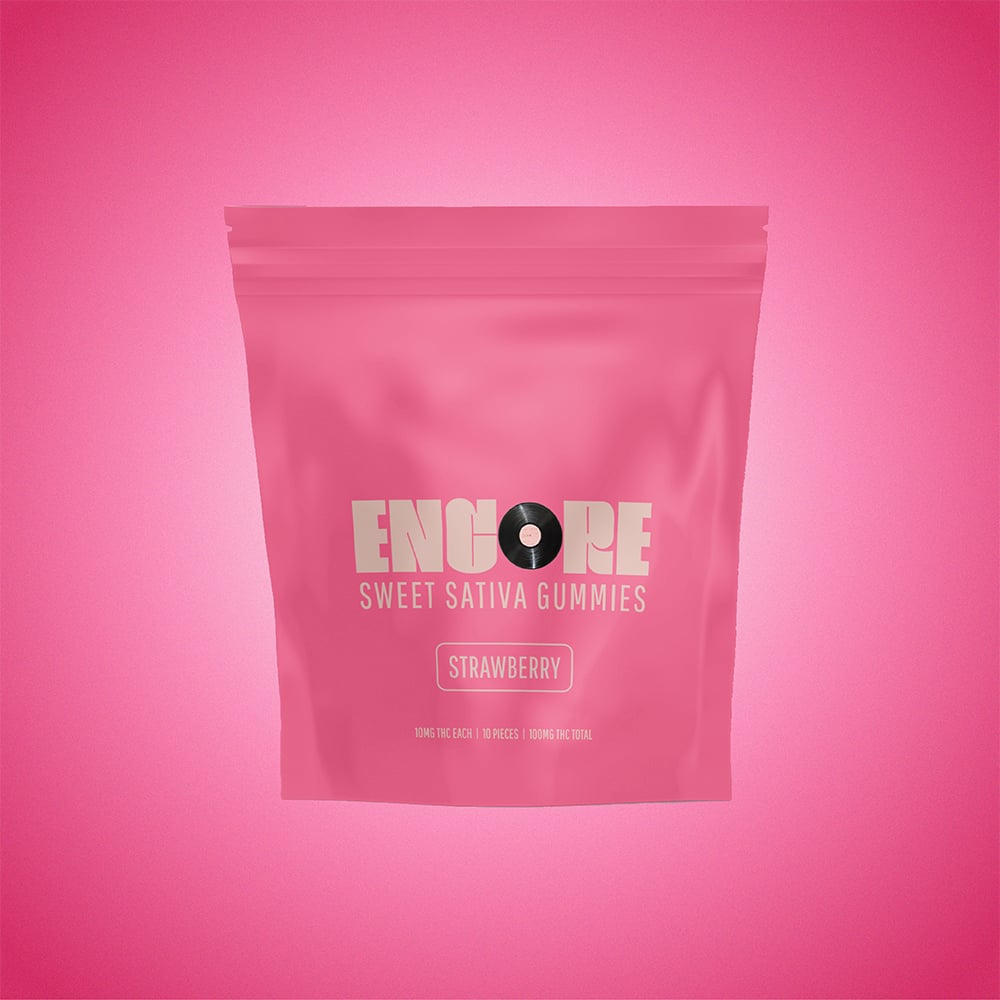Strawberry - Sativa [10pk] (100mg) by Encore Edibles