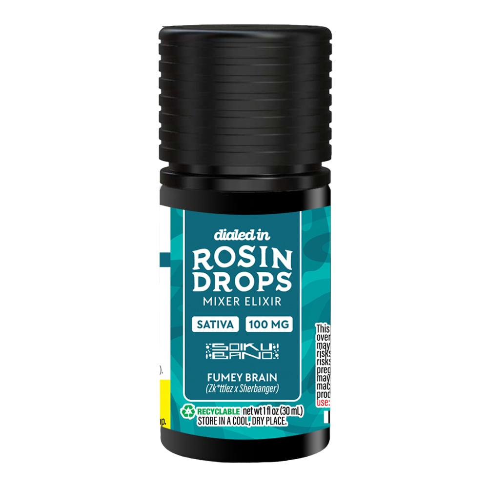 100mg - Fumey Brains - Rosin Drops by Dialed In Gummies