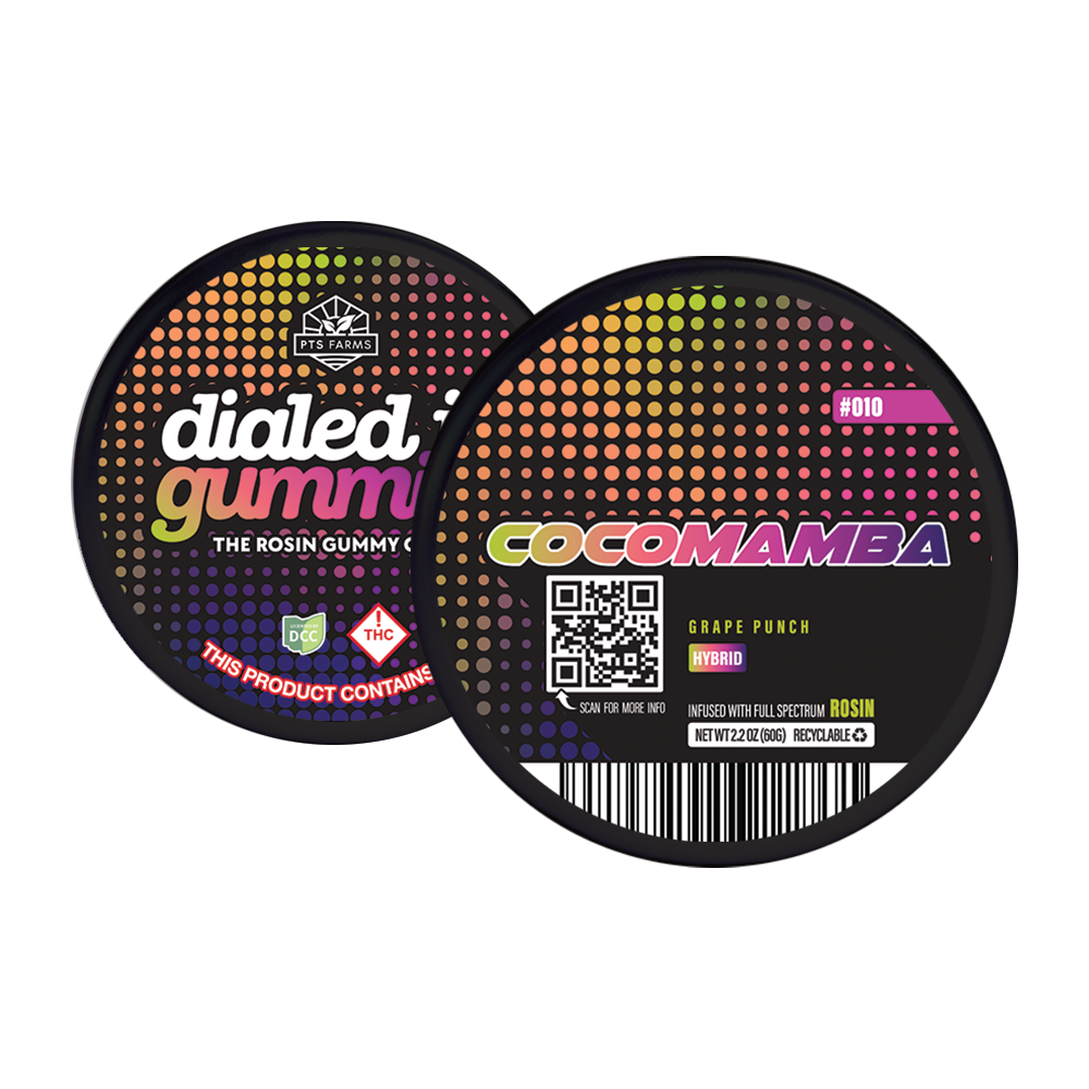 100mg - Cocomamba - Rosin Gummies (10pk) by Dialed In Gummies