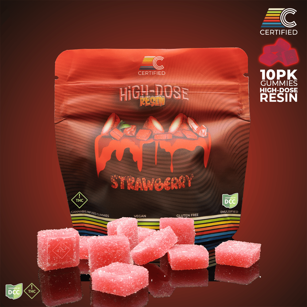 High-Dose Strawberry Gems [10pk] (500mg) by CERTIFIED