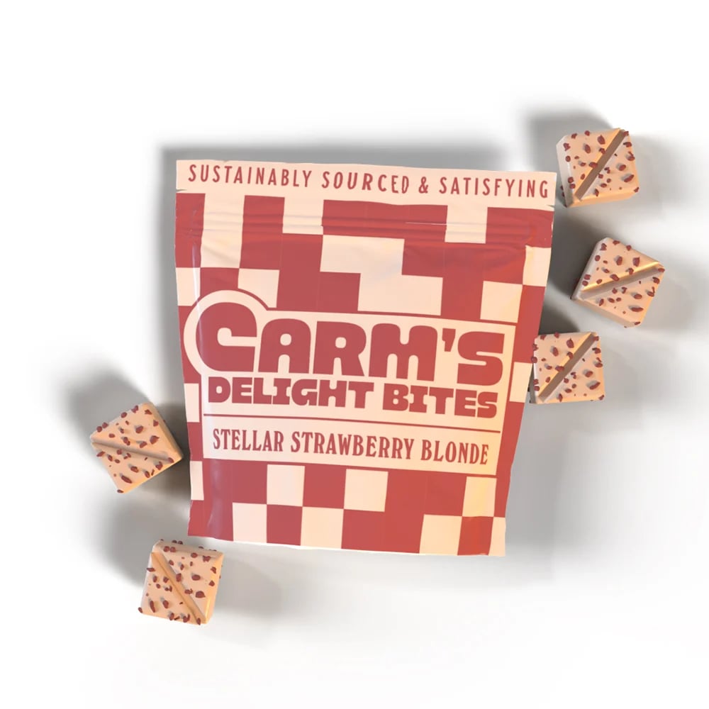 Stellar Strawberry Blonde [10pk] (100mg) by Carm's Delight Bites
