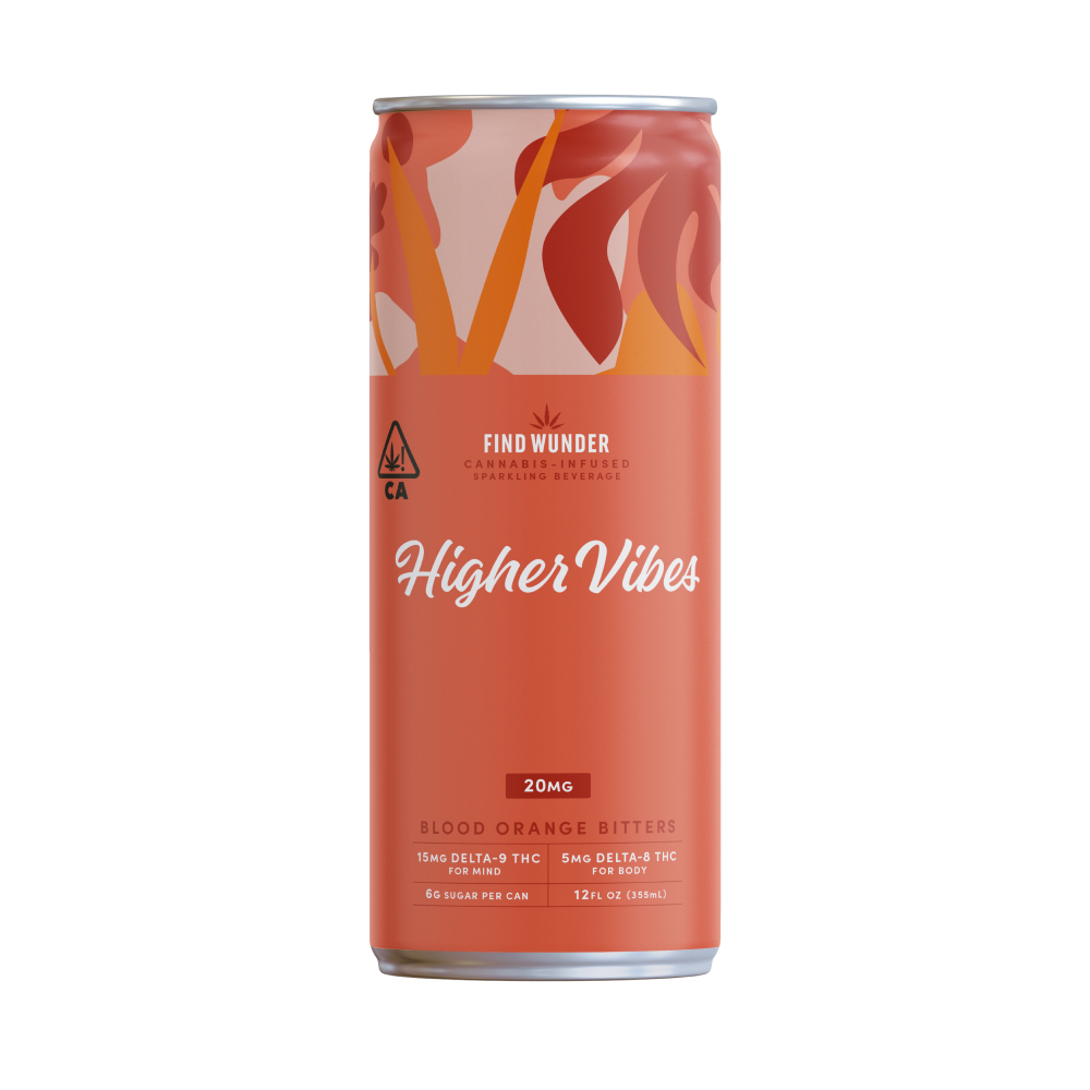 Higher Vibes Blood Orange Bitters (15mg THC/5mg Delta-8) by FIND WUNDER