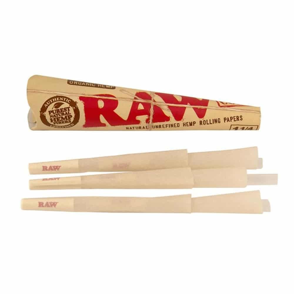 1 1/4 Organic Hemp Pre-Rolled Cones [6pk] by RAW