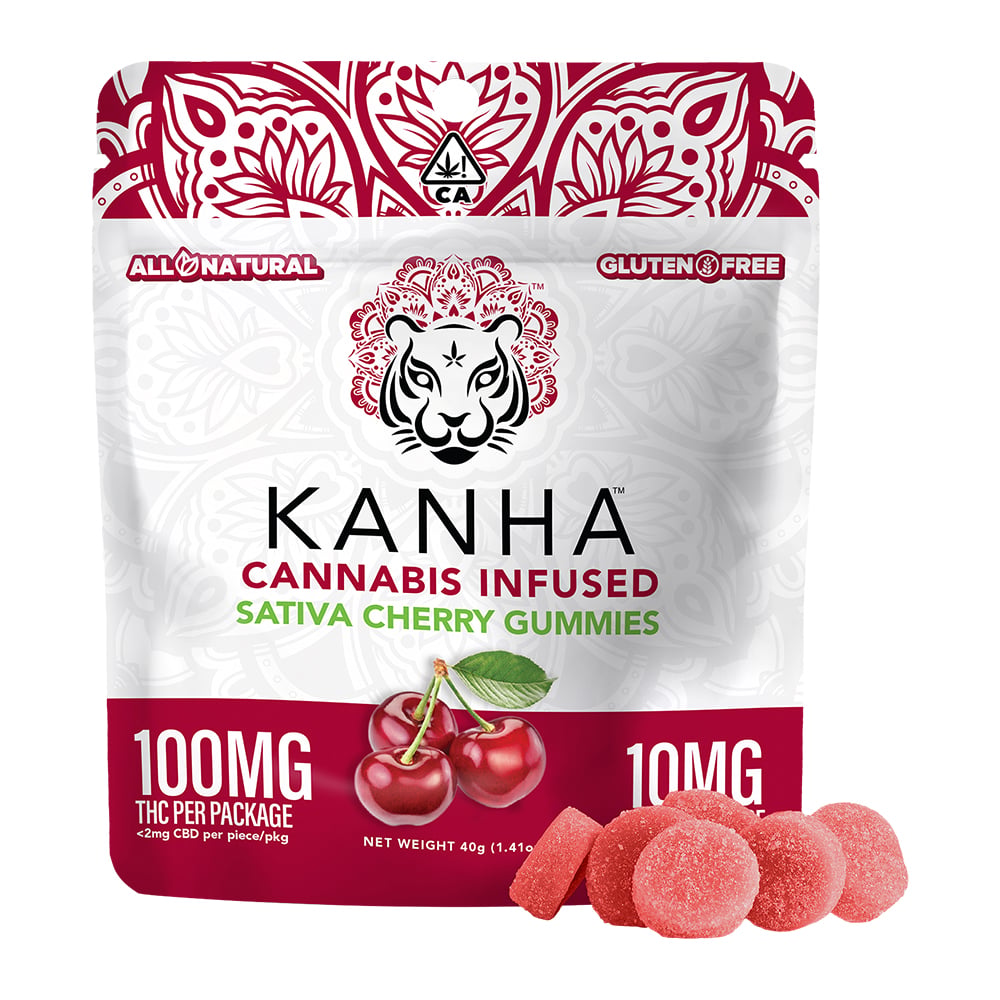PROMO - KANHA - Cherry - Sativa [10pk] (100mg) by PROMO