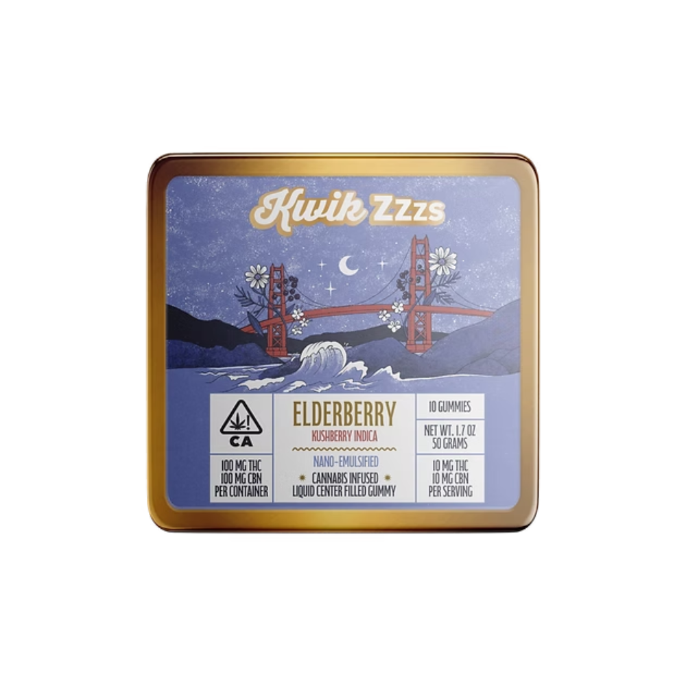 1:1 Elderberry [10pk] (100mg THC/100mg CBN) by Kwik Ease