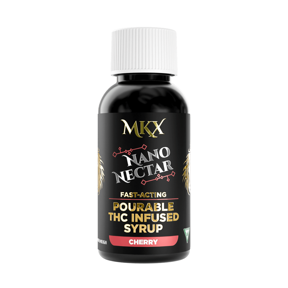 Nano Nectar: 200 MG THC Pourable Syrup (Cherry) by MKX Oil Co.