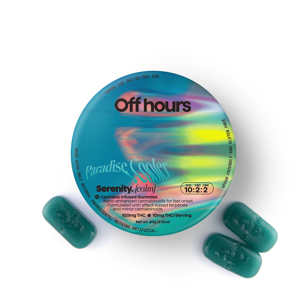 Paradise Cooler - Serenity [10pk] (20mg CBD/100mg THC/10mg CBN) by Off Hours in United States
