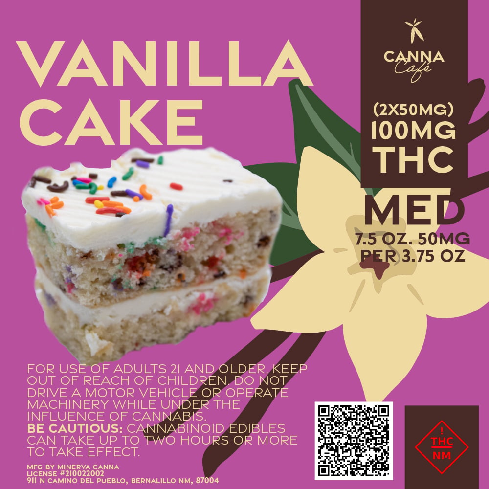 Vanilla Cake [2pk] (100mg) by Minerva Canna