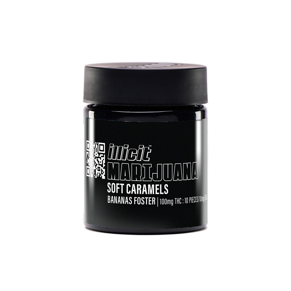 Bananas Foster Caramels [10pk] (100mg) by Illicit
