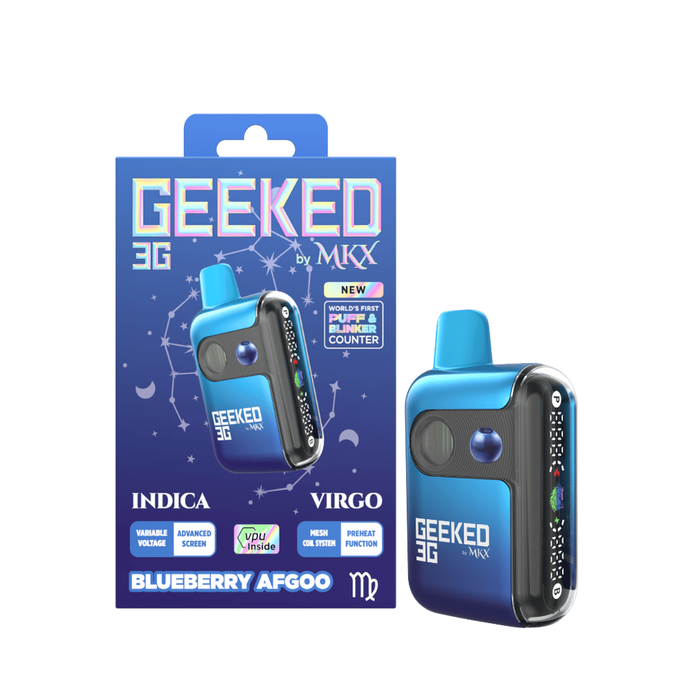 Geeked 3G Disposable by MKX | Blueberry Afgoo by MKX Oil Co.