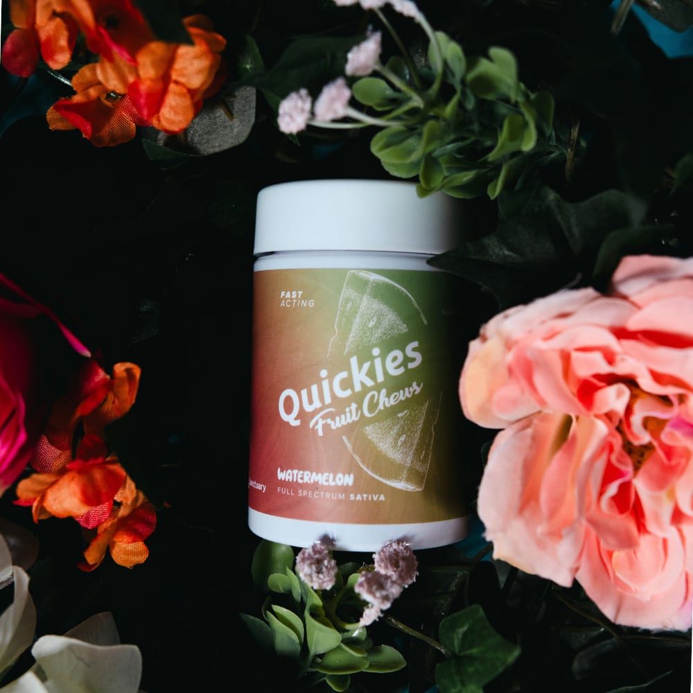 Fruit Chew - Quickies - Watermelon [~100mg, 20pk] by Quickies Full Spectrum