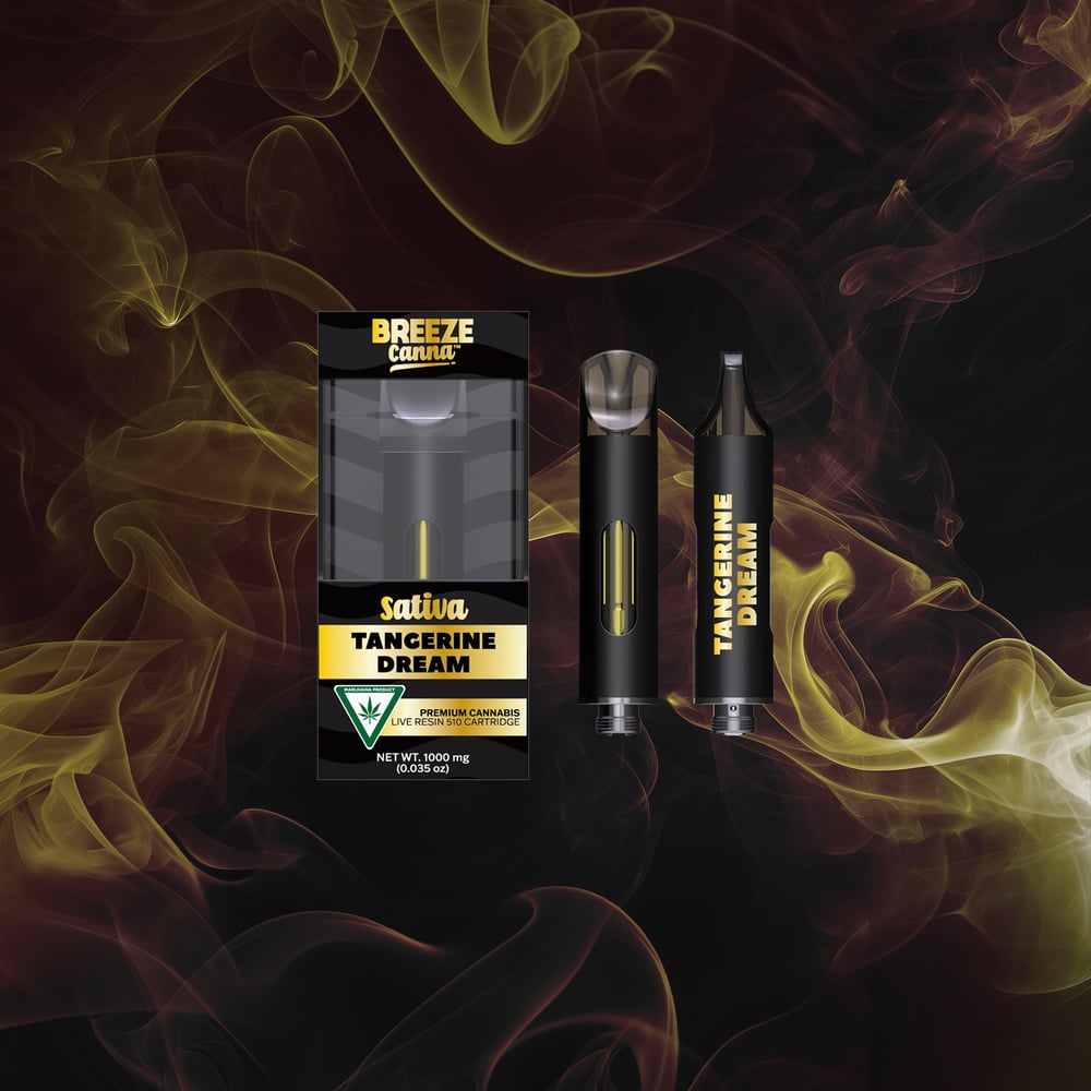 Tangerine Dream - Sativa Live Resin 1g 510 Vape Device — BREEZE Canna by Breeze Canna in United States