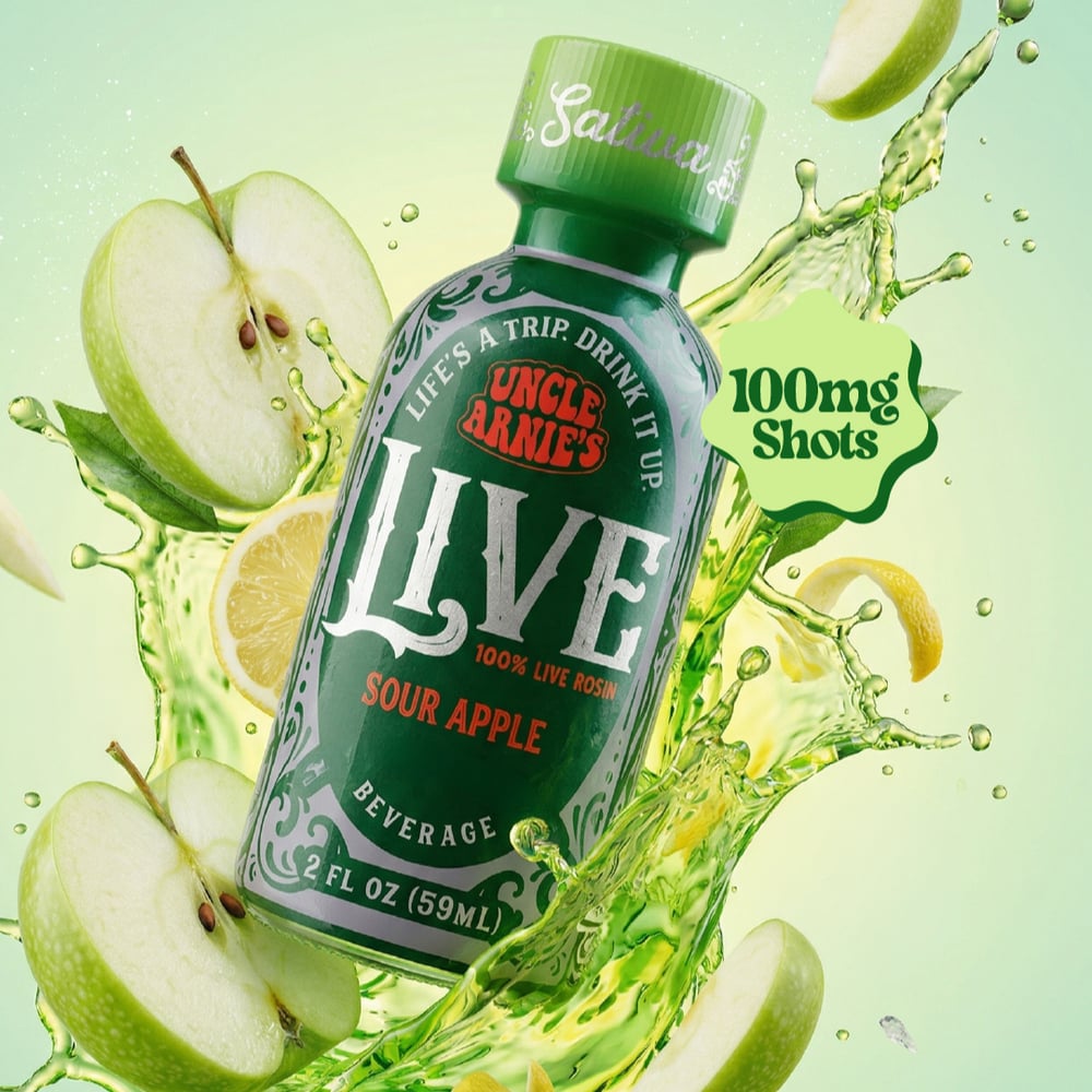 Sour Apple [2oz] (100mg) by Uncle Arnie's