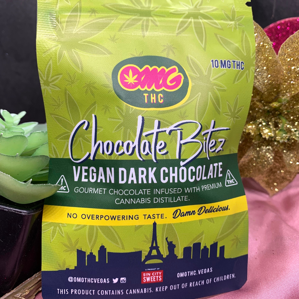 Vegan Dark Chocolate Bitez (10mg THC) by OMG THC