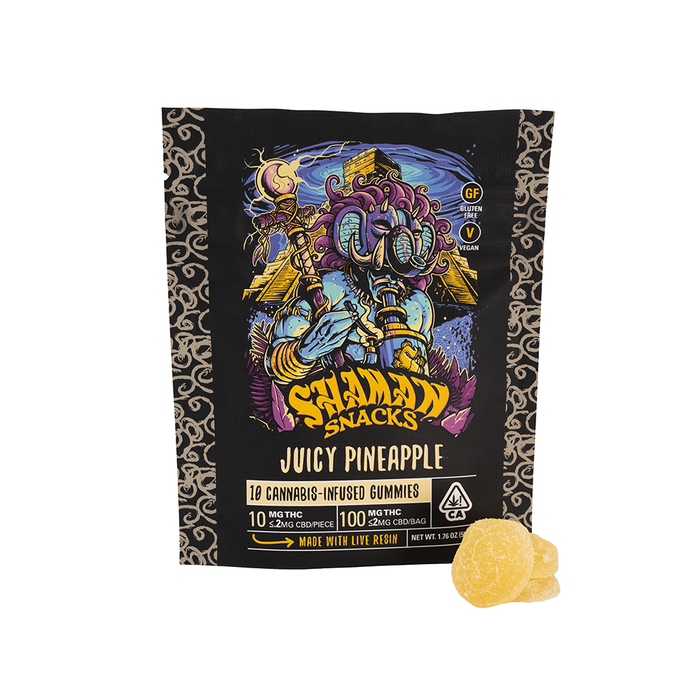 Juicy Pineapple [10pk] (100mg) by Shaman Extracts