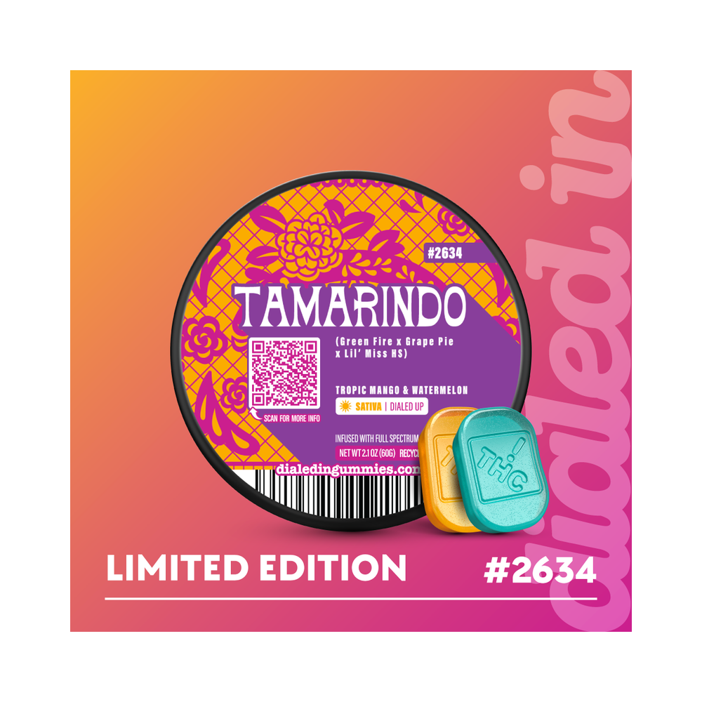 100mg - Tamarindo #2634 - Rosin Gummies (10pk) by Dialed In Gummies