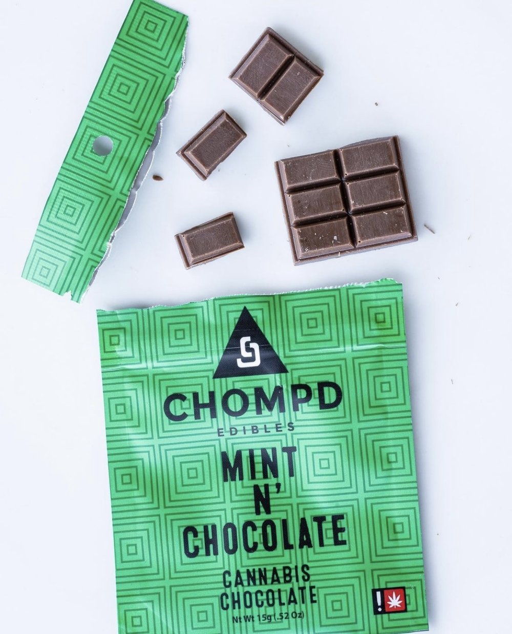 Mint N' Chocolate (100mg) by CHOMPD Edibles