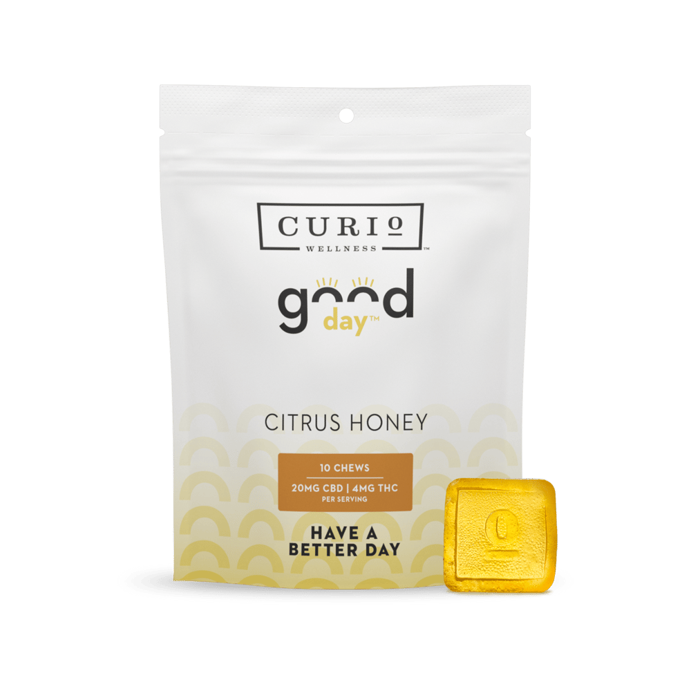 Good Day 20:4 [10pk] (200mg CBD/40mg THC) by Curio Wellness