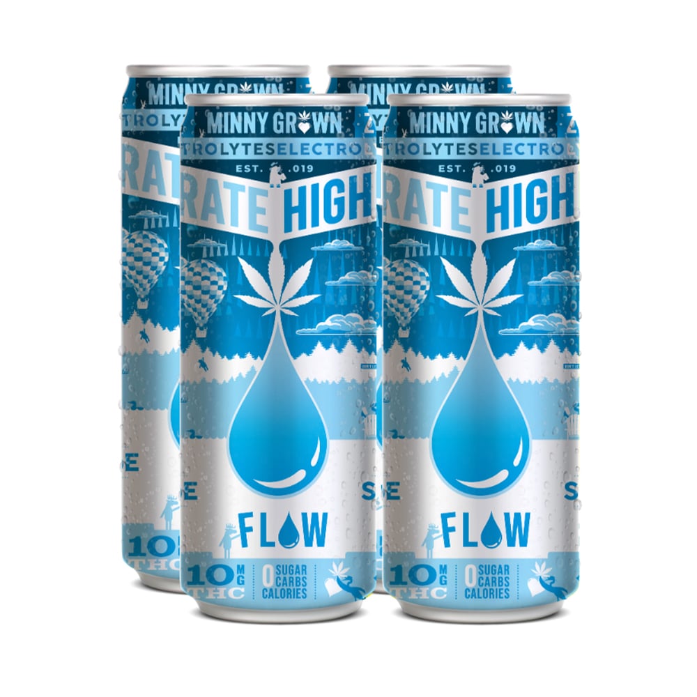 Highdrate Pure Sky Blue Water (Flow) [4pk] (40mg) by Minny Grown