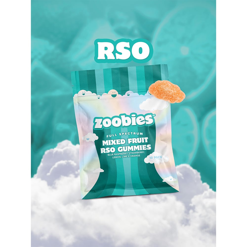 Mixed Fruit - Indica [10pk] (100mg) by Zoobies