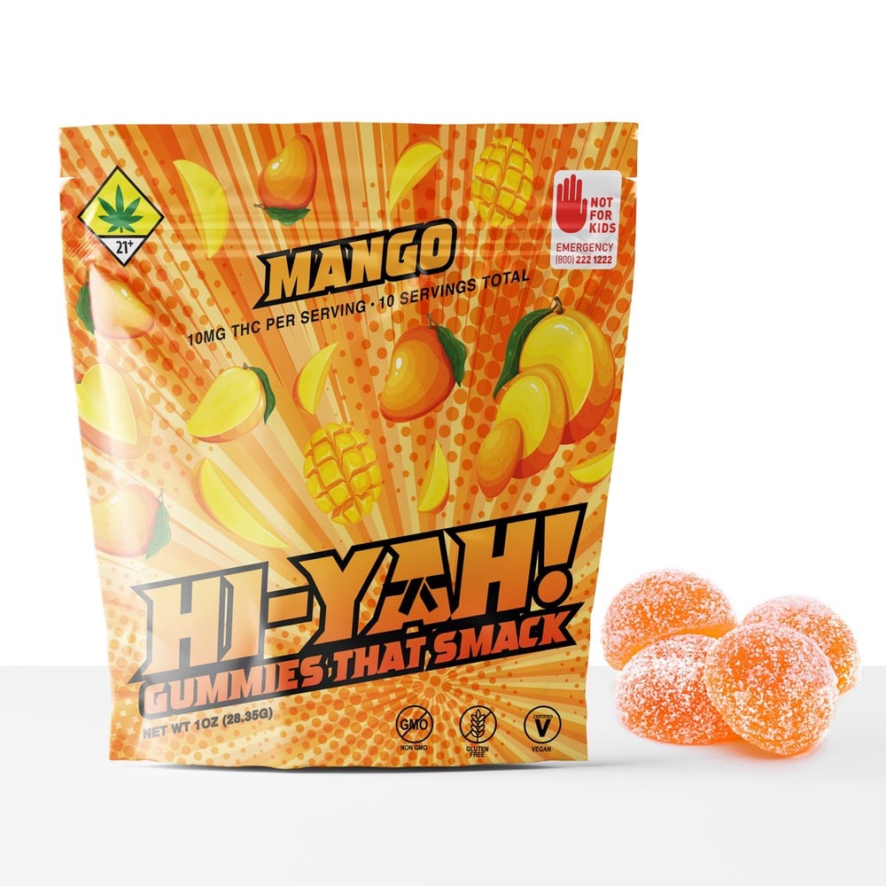 Mango Rosin Gummies (100mg THC) by HI-YAH