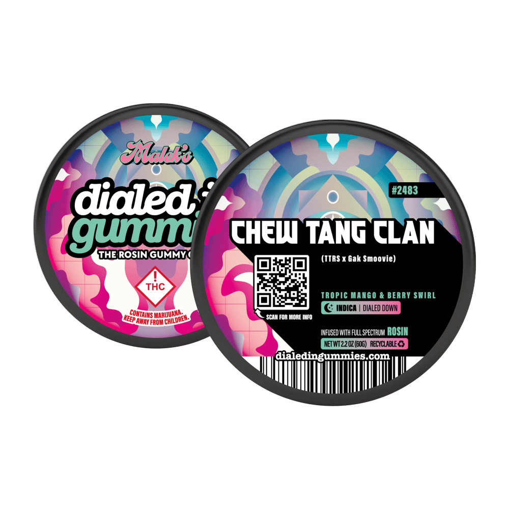 100mg - Chew Tang Clan #2483- Rosin Gummies (10pk) by Dialed In Gummies