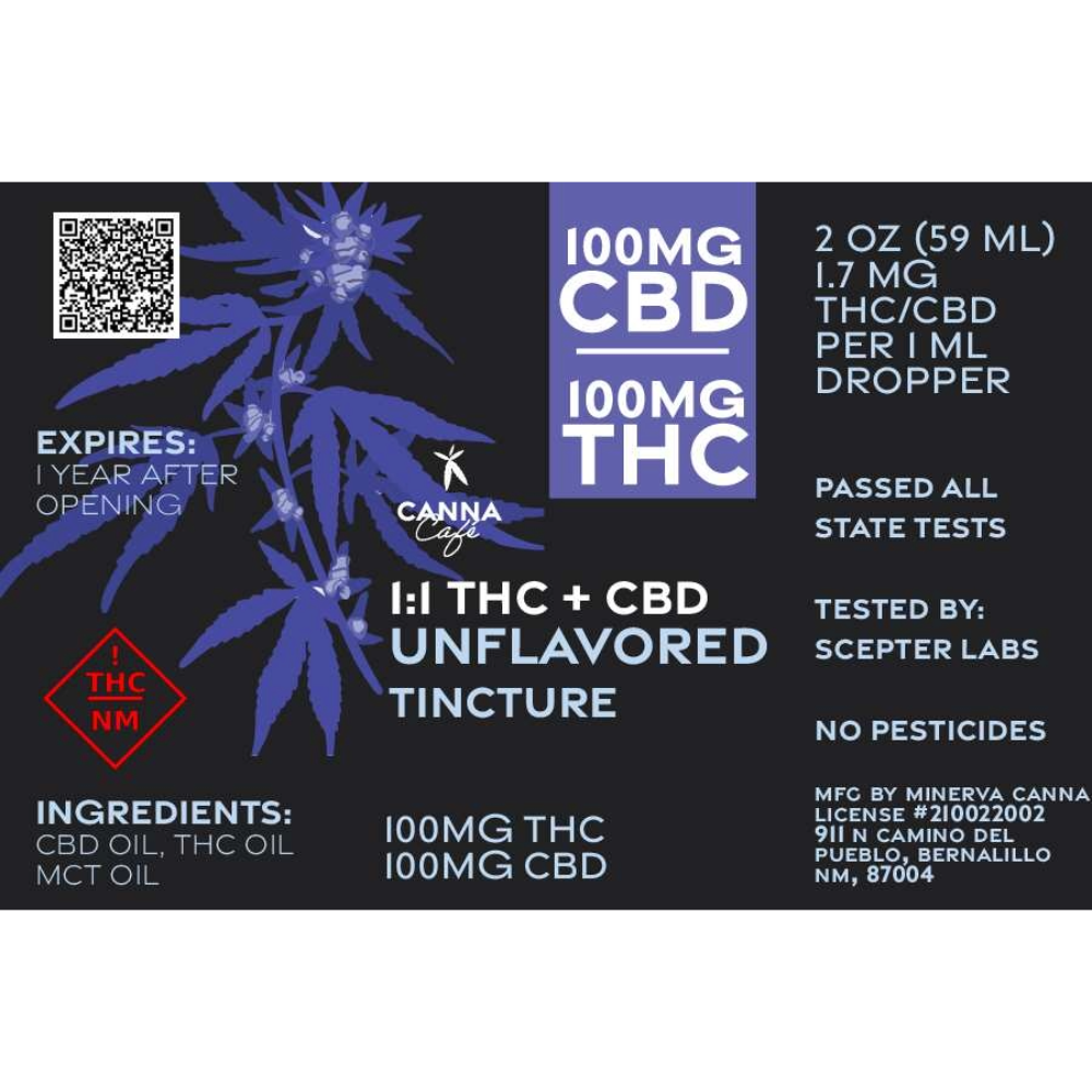 1:1 Unflavored - Trap Star [2oz] (100mg CBD/100mg THC)) by Minerva Canna