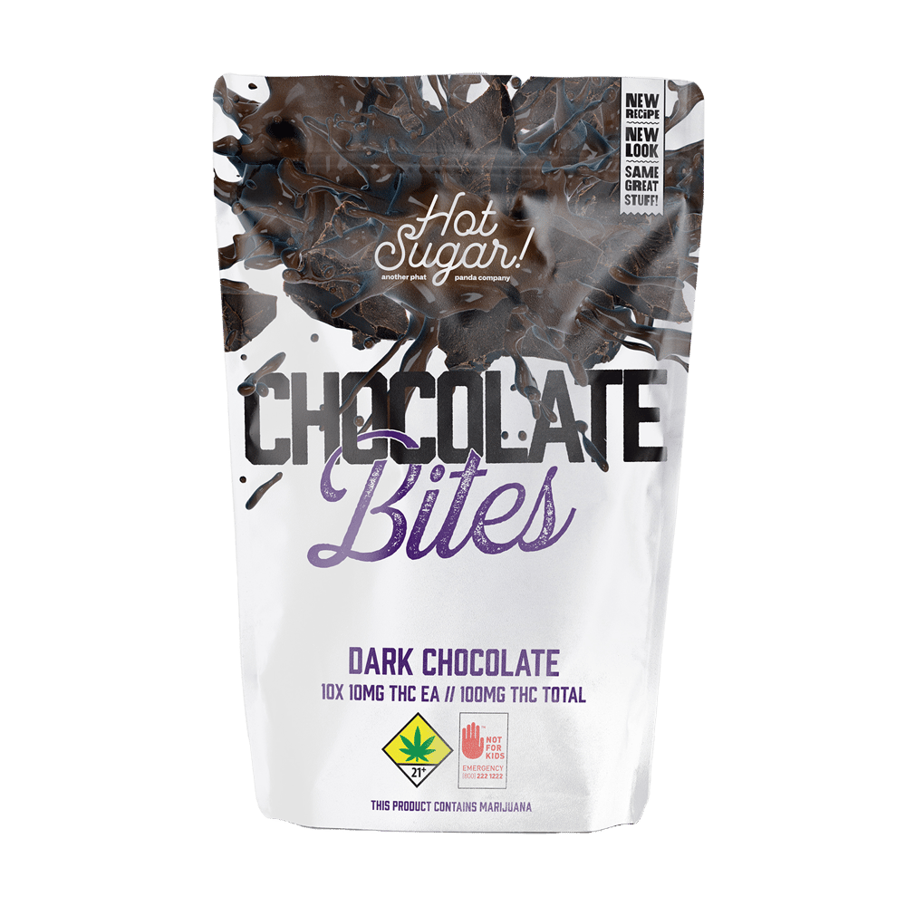 Dark Chocolate - Sativa [10pk] (100mg) by Hot Sugar