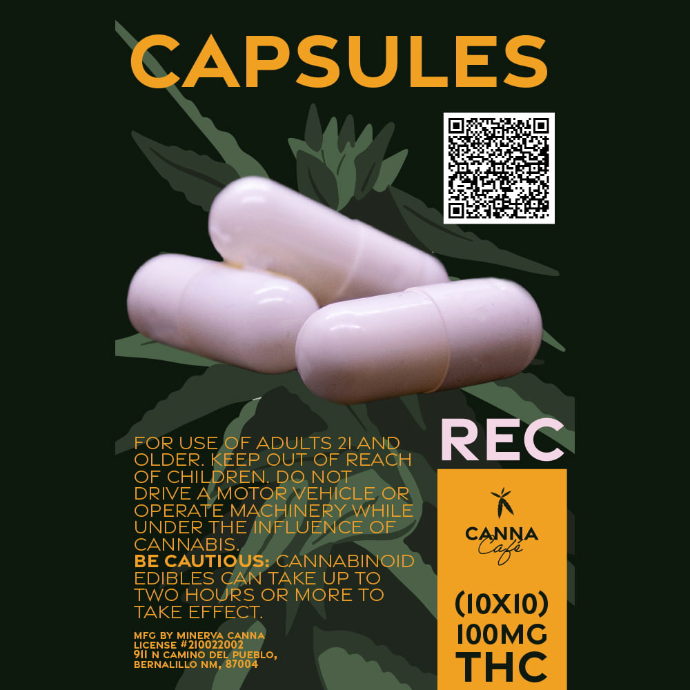 Capsules [10pk] (100mg) by Minerva Canna