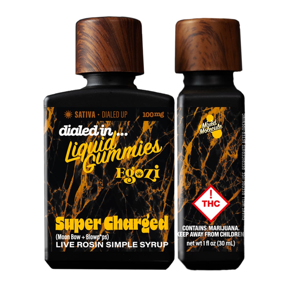 100mg - Super Charged - Rosin Gummies (10pk) by Dialed In Gummies