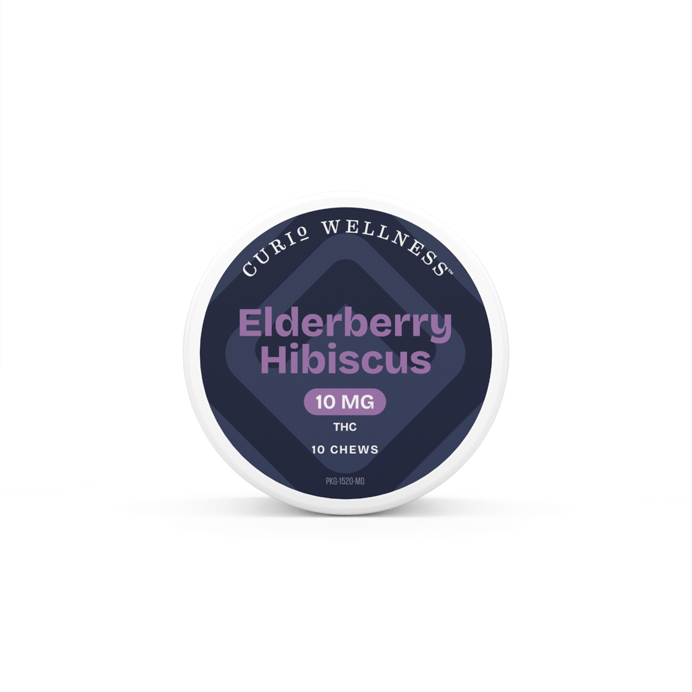 Elderberry Hibiscus [10pk] (100mg) by Curio Wellness