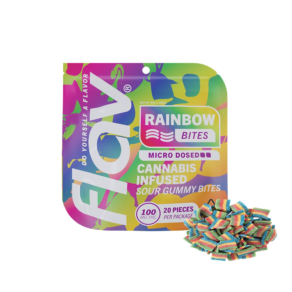 Rainbow Bite (20 piece 100mg bag) by Flav