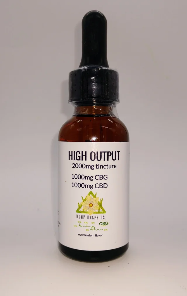 1:1 High Output CBD [30ml] (1000mg CBD/ 1000mg CBD) by Hemp Helps Us