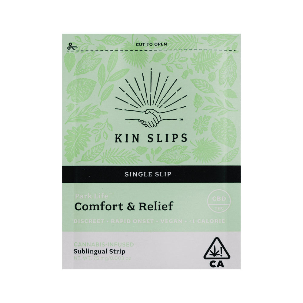 Park Life Sublingual Strip | 10mg CBD + 1mg THC by Kin Slips