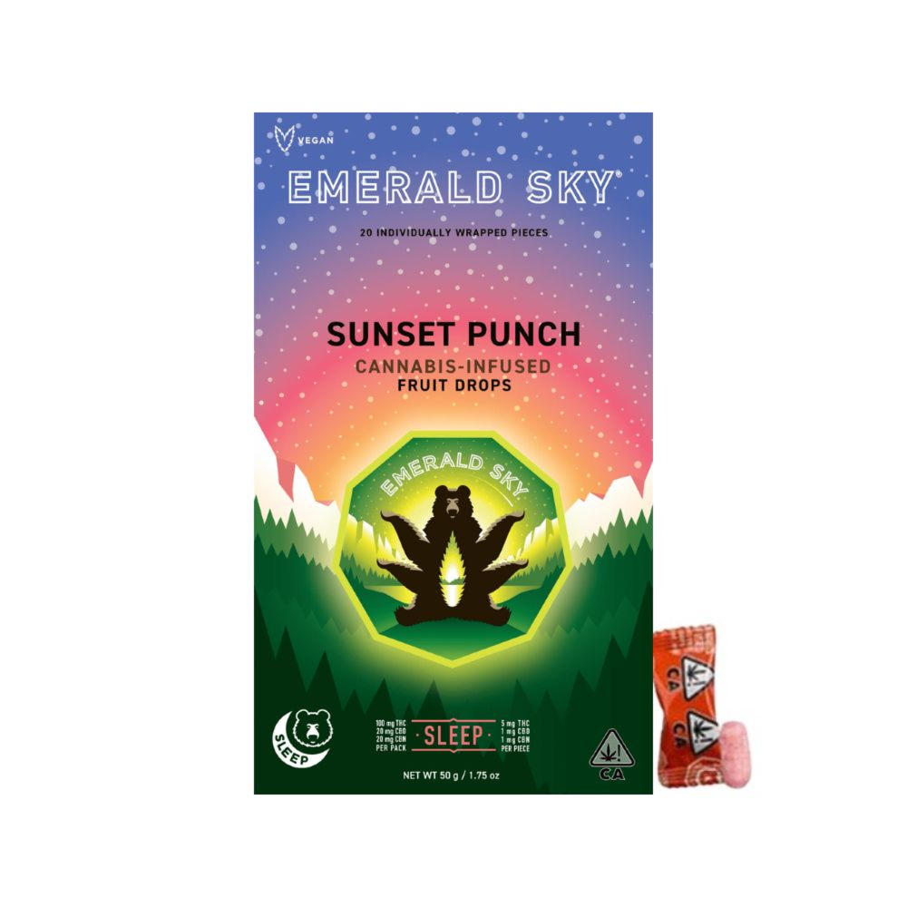 Sleep Sunset Punch | 20pk/10mg - 100mg - 20mg CBD - 20mg CBN by Emerald Sky