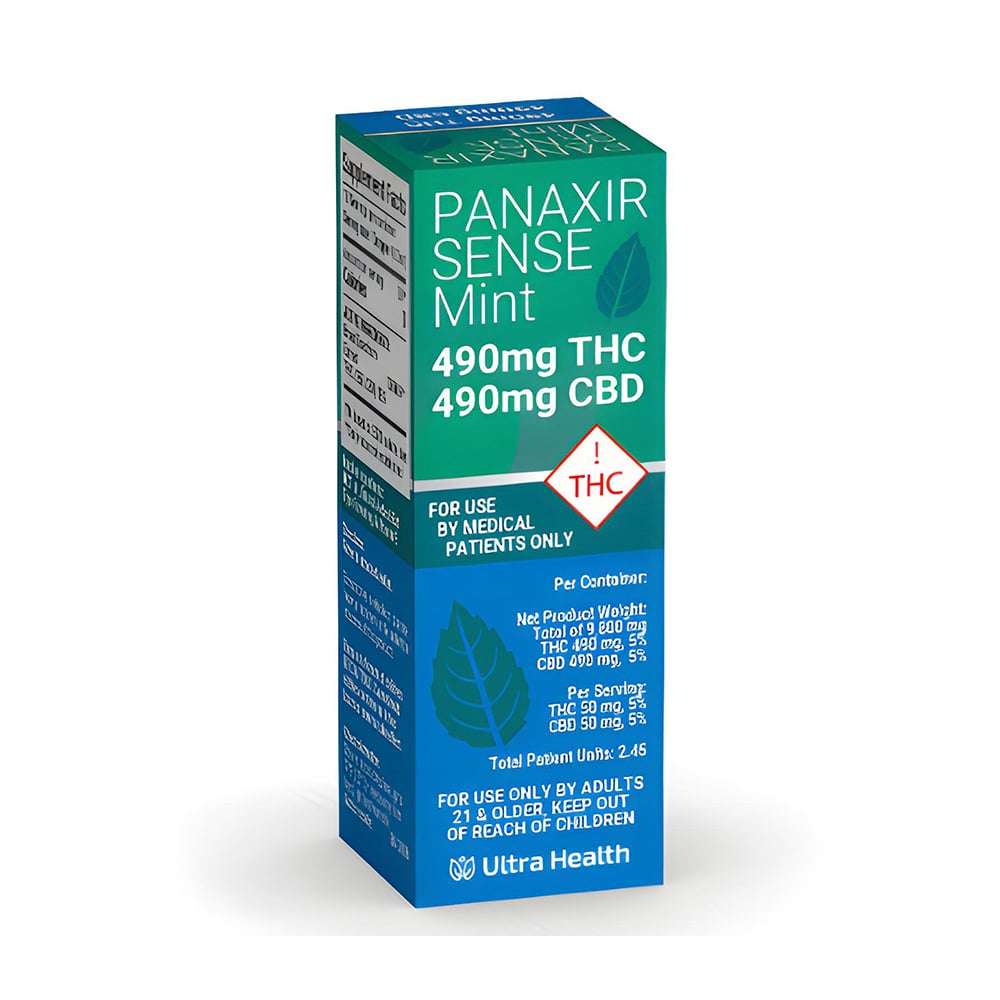1:1 Combo Oil Mint Flavored [10ml] (490mg CBD/490mg THC) by Panaxia