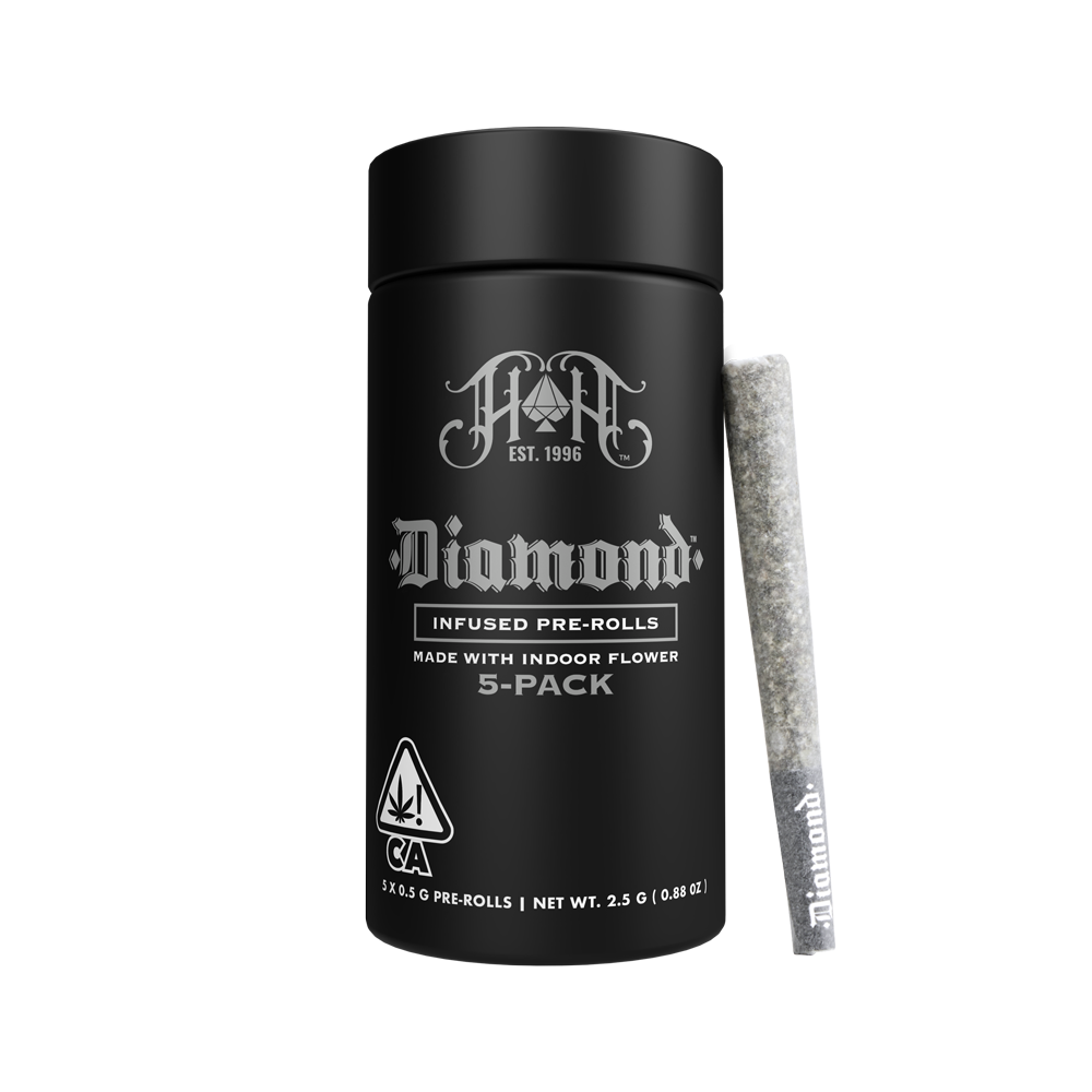 CAM: Green Crack | Sativa - Diamond THCA-Infused Pre-Rolls - 2.5G 5-Pack by Heavy Hitters