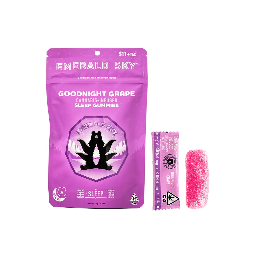 Goodnight Grape | 10pk/10mg - 100mg THC - 20mg CBD - 40mg CBN by Emerald Sky in United States