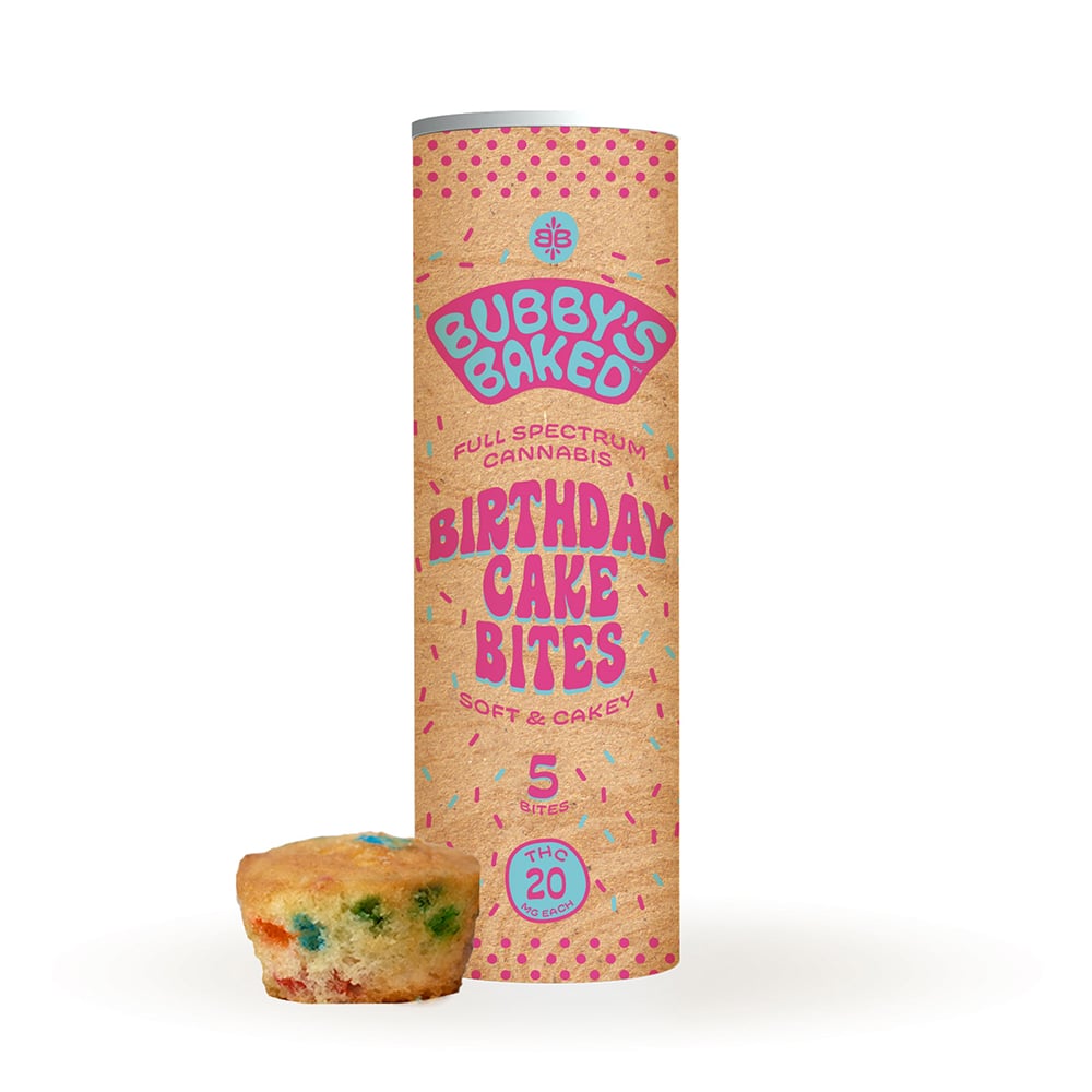 High Dose Birthday Cake Bites [5pk] (200mg) by Bubby's Baked