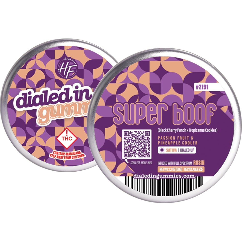 100mg - Super Boof - Rosin Gummies (10pk) by Dialed In Gummies