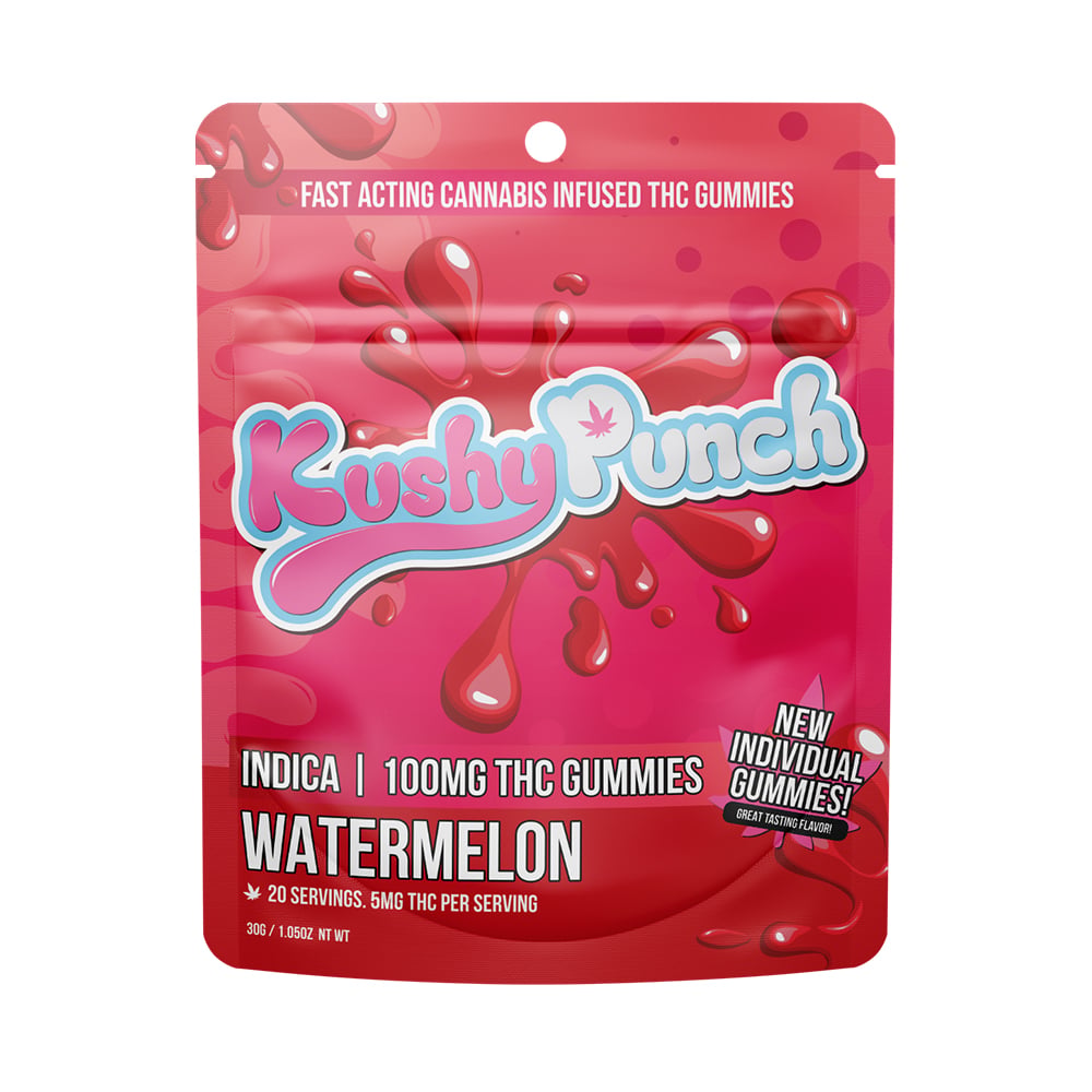 Watermelon - Indica [20pk] (100mg) by Kushy Punch